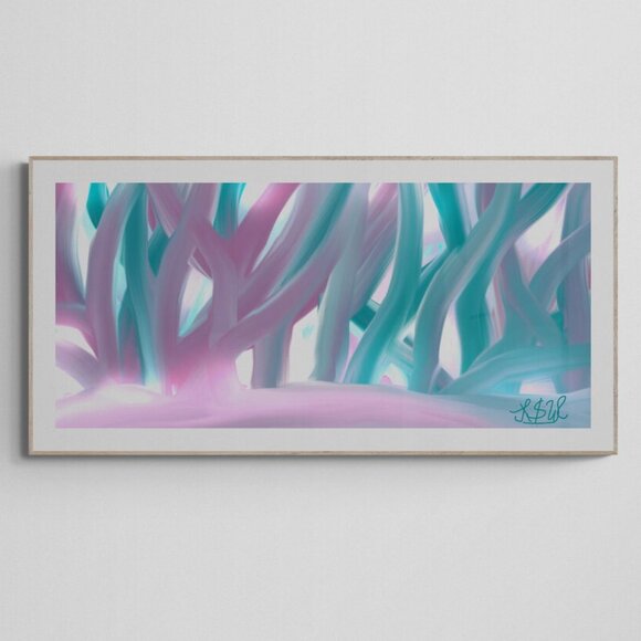 *Host Pick* Abstract Magical Seaweed II | Modern Wall Art Decor - Picture 1 of 4